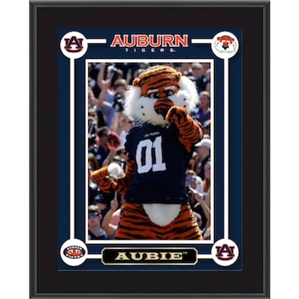 Auburn Tigers Aubie Mascot 10.5'' x 13'' Sublimated Plaque