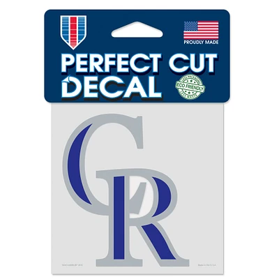 WinCraft Colorado Rockies 4" x 4" Color Perfect Cut Decal Purple