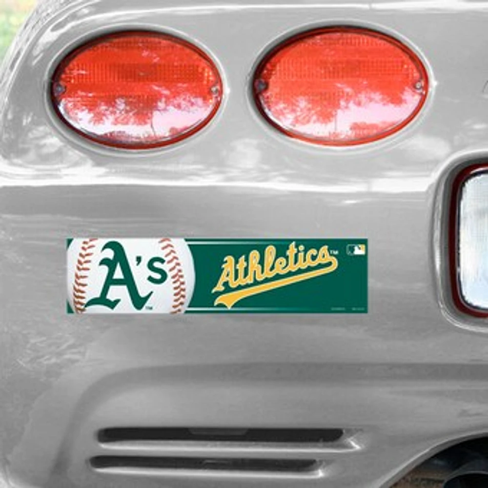 WinCraft Oakland Athletics 12'' x 3'' Primary Bumper Sticker