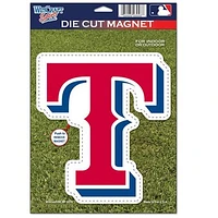 Texas Rangers WinCraft 6" x 9" Car Magnet