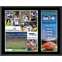 Seattle Seahawks Super Bowl XLVIII Champions 12'' x 15'' Sublimated Plaque