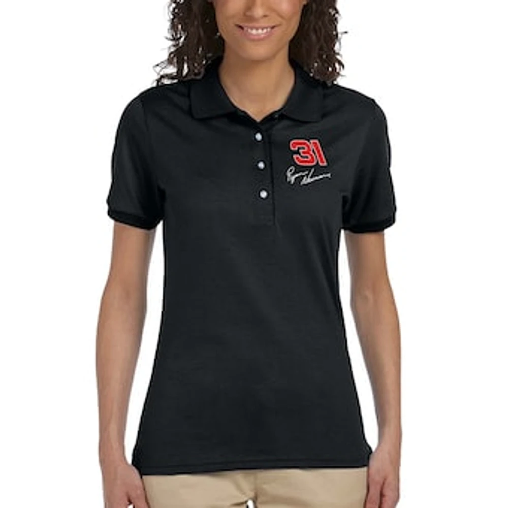 Checkered Flag Sports Ryan Newman Women's Racer Polo - Black