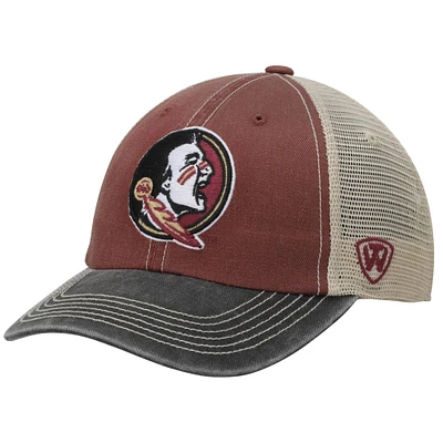 Florida State Seminoles Top of the World Offroad Trucker Adjustable Hat - Garnet