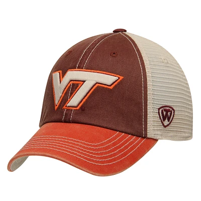 Virginia Tech Hokies Top of the World Offroad Trucker Adjustable Hat - Maroon