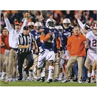 Chris Davis Auburn Tigers Autographed 8'' x 10'' Running Photograph with "Kick 6" Inscription