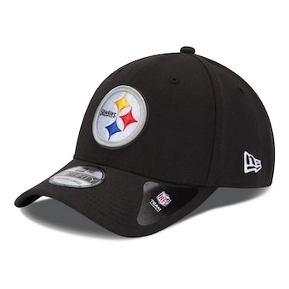 Pittsburgh Steelers New Era 39THIRTY Team Classic Flex Hat - Black