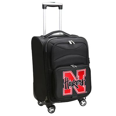 MOJO Black Nebraska Huskers 21" Softside Spinner Carry-On