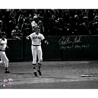 Carlton Fisk Boston Red Sox Autographed 16'' x 20'' Watching HR Photograph with Stay Fair! Stay Fair! Inscription