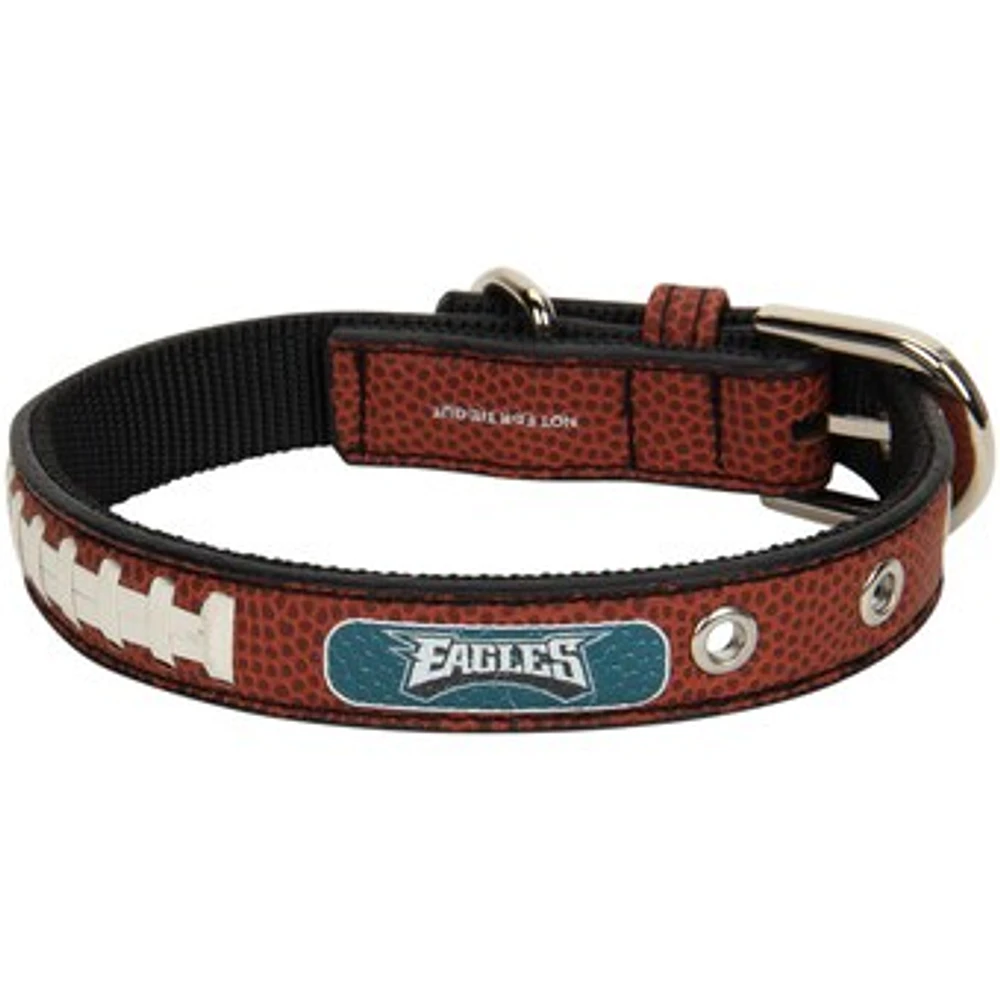 Brown Philadelphia Eagles Classic Leather Collar