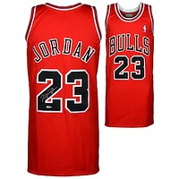 Michael Jordan Chicago Bulls Autographed 1997-98 Mitchell & Ness Red Jersey-Upper Deck