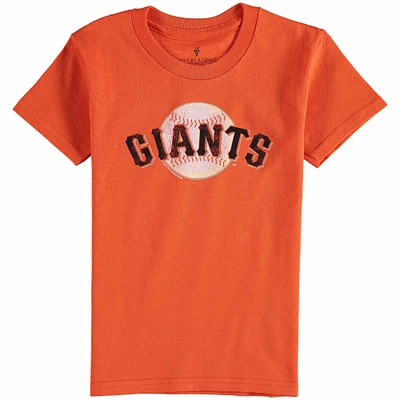 San Francisco Giants Youth Distressed Logo T-Shirt - Orange