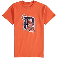 Detroit Tigers Youth Distressed Logo T-Shirt - Orange