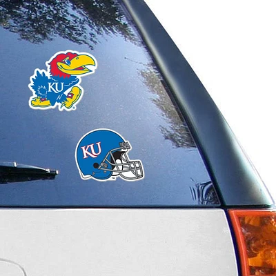 Kansas Jayhawks WinCraft 2-Pack 4" x 4" Decals