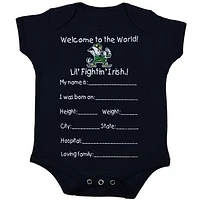 Notre Dame Fighting Irish Newborn Welcome to the World Creeper - Navy Blue