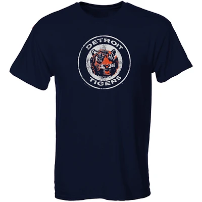Youth Soft as a Grape Navy Detroit Tigers Cooperstown Collection T-Shirt