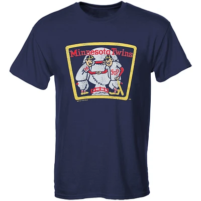 Youth Soft as a Grape Navy Minnesota Twins Cooperstown Collection T-Shirt