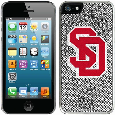 South Dakota Coyotes iPhone 5/5s Bling Thinshield Snap-On Case - Silver