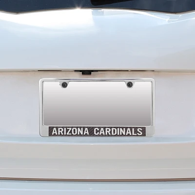 Arizona Cardinals Bottom Only Carbon Fiber License Plate Frame with Matte Letters