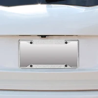 San Diego Chargers Small Over Small Silver Matte License Plate Frame with Mirror Letters