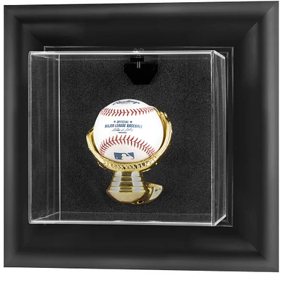 Black Framed Wall Mounted Baseball Display Case