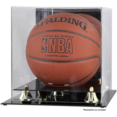 Golden Classic Basketball Display Case with Mirror Back