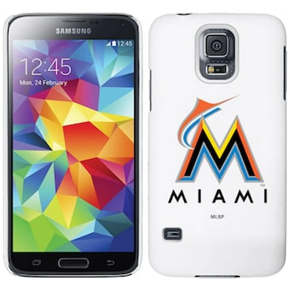 Miami Marlins Galaxy S5 Primary Logo Thinshield Case - White