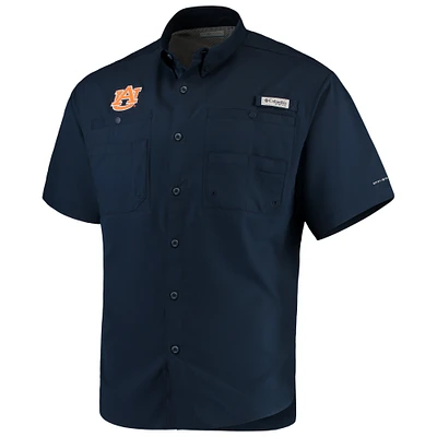 Men's Columbia Navy Auburn Tigers PFG Tamiami Shirt