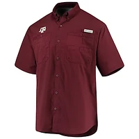 Men's Columbia Maroon Texas A&M Aggies PFG Tamiami Shirt