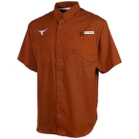 Men's Columbia Texas Orange Texas Longhorns Team PFG Tamiami Shirt