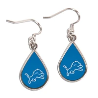 WinCraft Detroit Lions Tear Drop Dangle Earrings