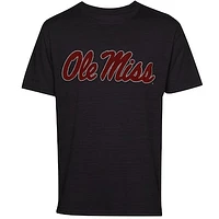 Ole Miss Rebels Big Logo Overtime T-Shirt - Navy Blue