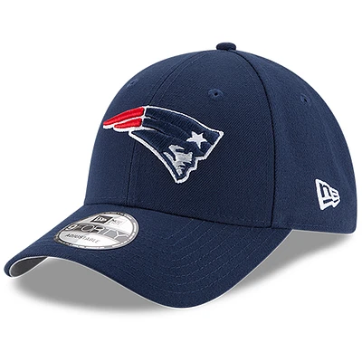 Men's New Era Navy New England Patriots The League 9FORTY Adjustable Hat