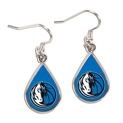 WinCraft Dallas Mavericks Tear Drop Dangle Earrings