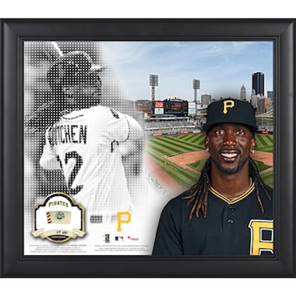 Andrew McCutchen Pittsburgh Pirates Framed 15'' x 17'' Mosaic Collage with Game-Used Baseball-Limited Edition of 99