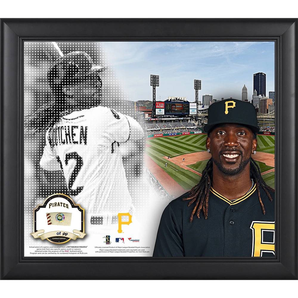 Andrew McCutchen Pittsburgh Pirates Framed 15'' x 17'' Mosaic Collage with Game-Used Baseball-Limited Edition of 99