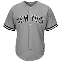 Men's Majestic Gray New York Yankees Official Cool Base Jersey