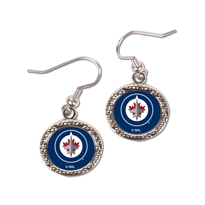 Women's Winnipeg Jets WinCraft Round Dangle Earrings