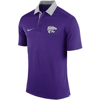 Men's Nike Purple Kansas State Wildcats Coaches Sideline Dri-FIT Polo