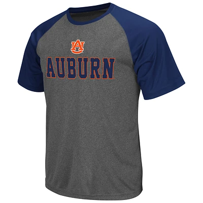 Mens Auburn Tigers Gray Rider Raglan T-Shirt