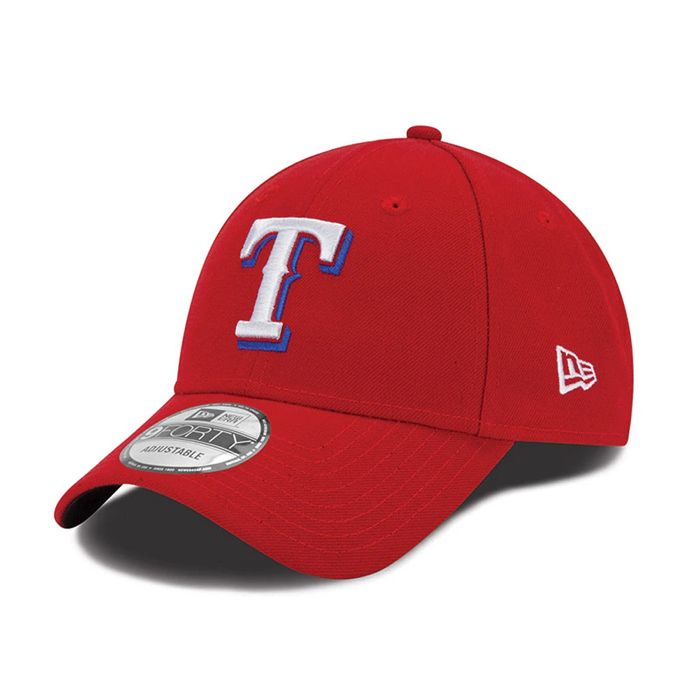 Men's New Era Red Texas Rangers League 9FORTY Adjustable Hat