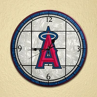 Los Angeles Angels Art-Glass Clock