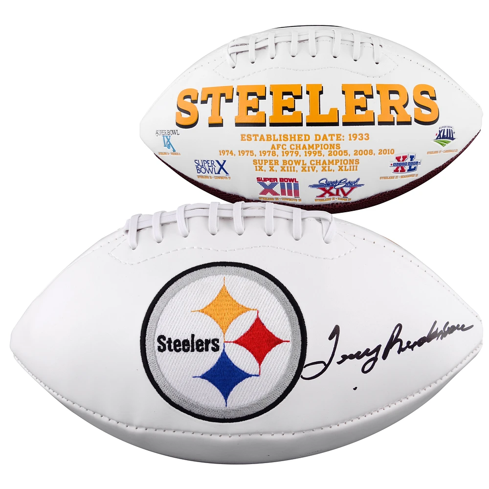 Terry Bradshaw Pittsburgh Steelers Autographed White Panel