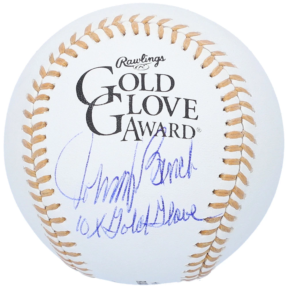 Johnny Bench Cincinnati Reds Autographed Gold Glove Baseball with "10x Gold Glove" Inscription
