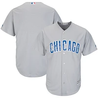 Men's Majestic Gray Chicago Cubs Official Cool Base Jersey