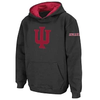 Youth Stadium Athletic Charcoal Indiana Hoosiers Big Logo Pullover Hoodie