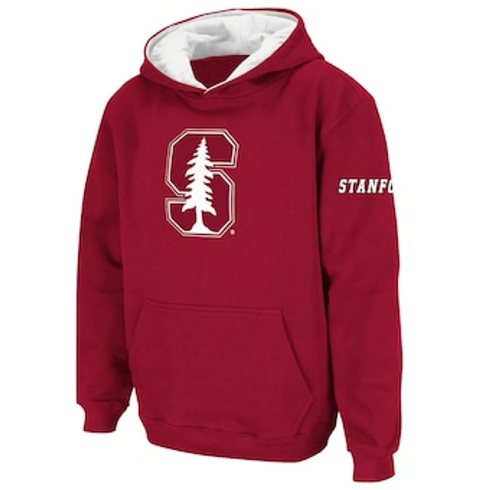 Youth Stadium Athletic Cardinal Stanford Big Logo Pullover Hoodie