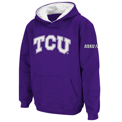 Youth Stadium Athletic TCU Horned Frogs Big Logo Pullover Hoodie
