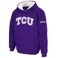 Youth Stadium Athletic TCU Horned Frogs Big Logo Pullover Hoodie