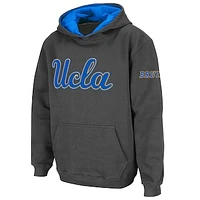 Youth Stadium Athletic Charcoal UCLA Bruins Big Logo Pullover Hoodie