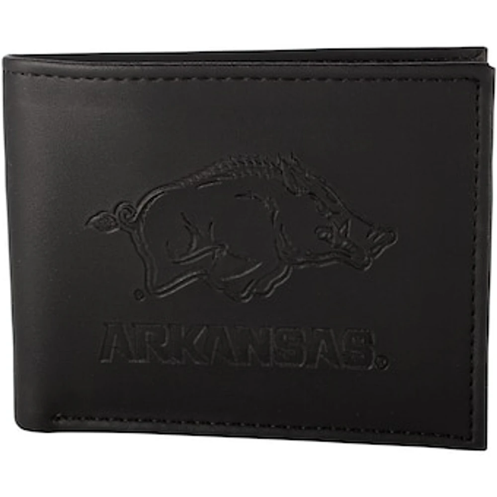 Men's Black Arkansas Razorbacks Hybrid Bi-Fold Wallet